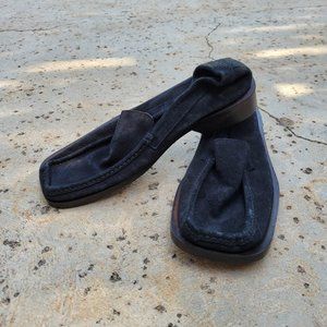 NC LINE Men's Loafers Black Leather Size 10